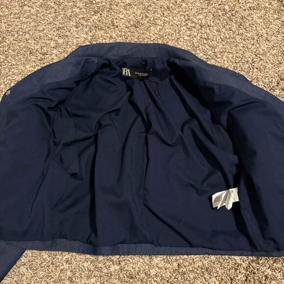 ZARA NWOT SHOULDER PAD CROPPED JACKET - Picture 10 of 12